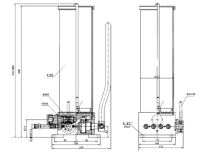 SGZ-4/8F型手动润滑泵